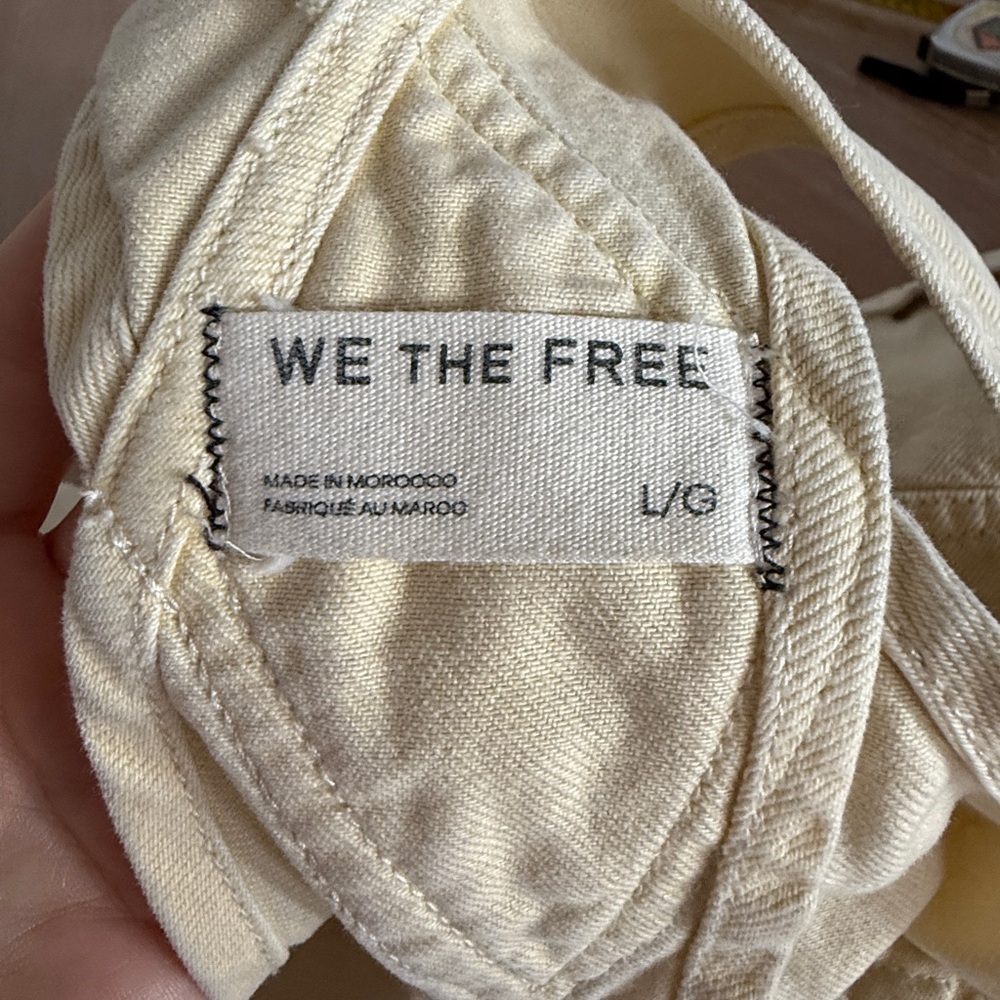 We The Free/ Free People butter yellow Overalls/shortalls - Picture 6 of 6